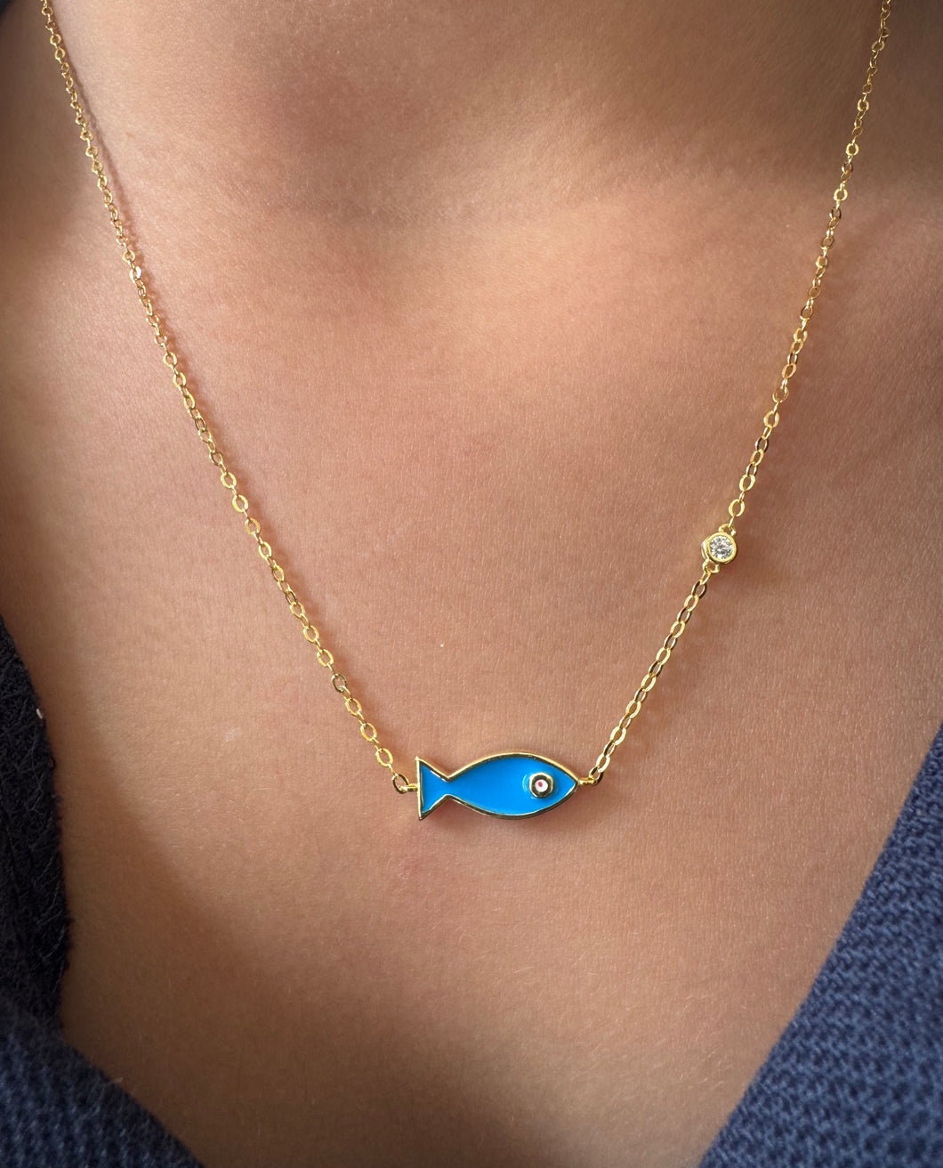 Ichthys fish necklace