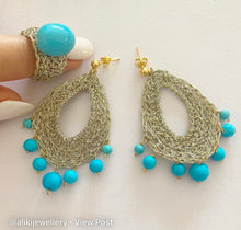 Gina crochet silver Earrings