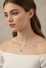 The double turquoise cleopatra necklace