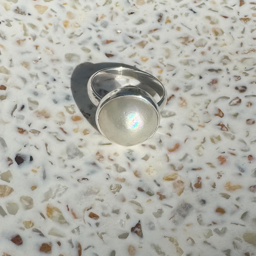 Mabe pearl ring