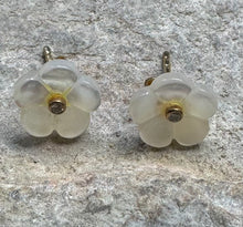 Mother of pearl flower studs