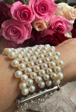 Semi precious bead cuff/bracelet