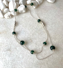 Onyx double layered necklace