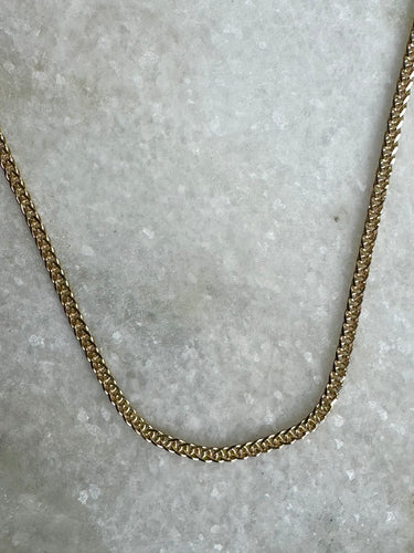 9k gold fishtail chain-necklace