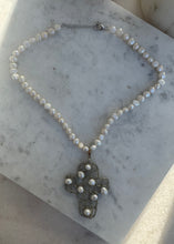 Heavenly  Vasso cross pearl necklace