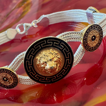 The lion and Greek key bracelet.