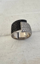 Timeless black and white ring