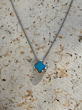 Turquoise cross Silver necklace