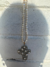 Heavenly  Vasso cross pearl necklace