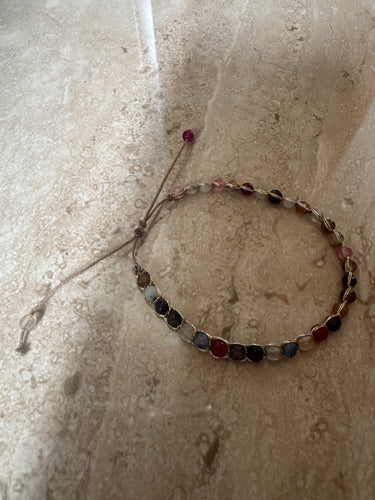 The ‘Thalassa’ multi coloured unisex bead bracelet