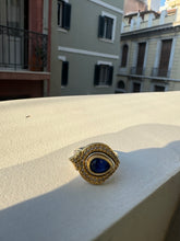 Lapis lazuli Byzantine eye ring