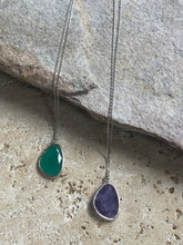 Semi precious drop necklace