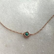 Floating turquoise bead necklace