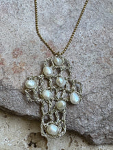 Heavenly  Vasso cross pearl necklace