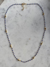 Blue beads necklace