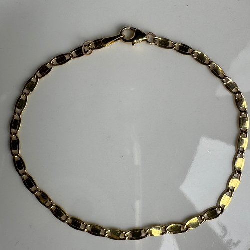 Theta 14k gold bracelet