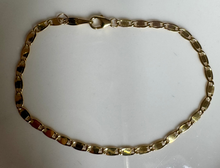 Theta 14k gold bracelet