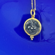 Pegasus coin necklace