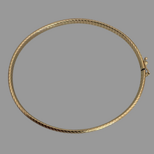 14k gold twist bangle