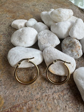 9k gold hoop earrings