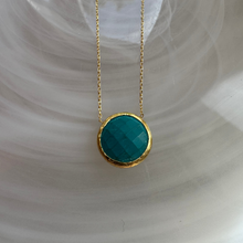 Turquoise and gold vermeil Kiklos necklace