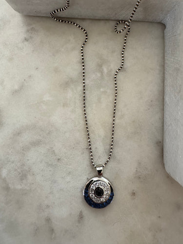 Round mati in Silver