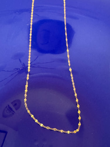 ‘Theta’ necklace solid 14K gold