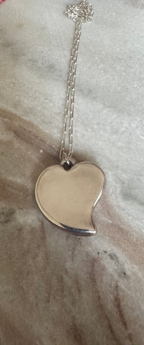 Large Heart pendent and chain