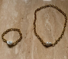 Demi baroque fresh water pearl Necklace & Bracelet
