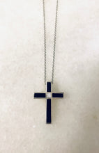 The black onyx and mother of pearl unisex cross.