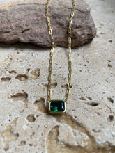 Emerald green necklace
