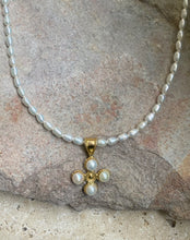 Limited edition Byzantine cross with pearls