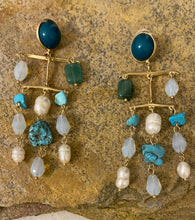 The light chandelier earrings