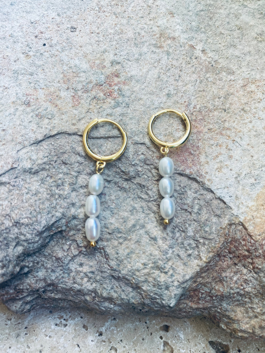 Small seed pearl earrings  earrings