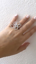 The handmade artistic flower ring