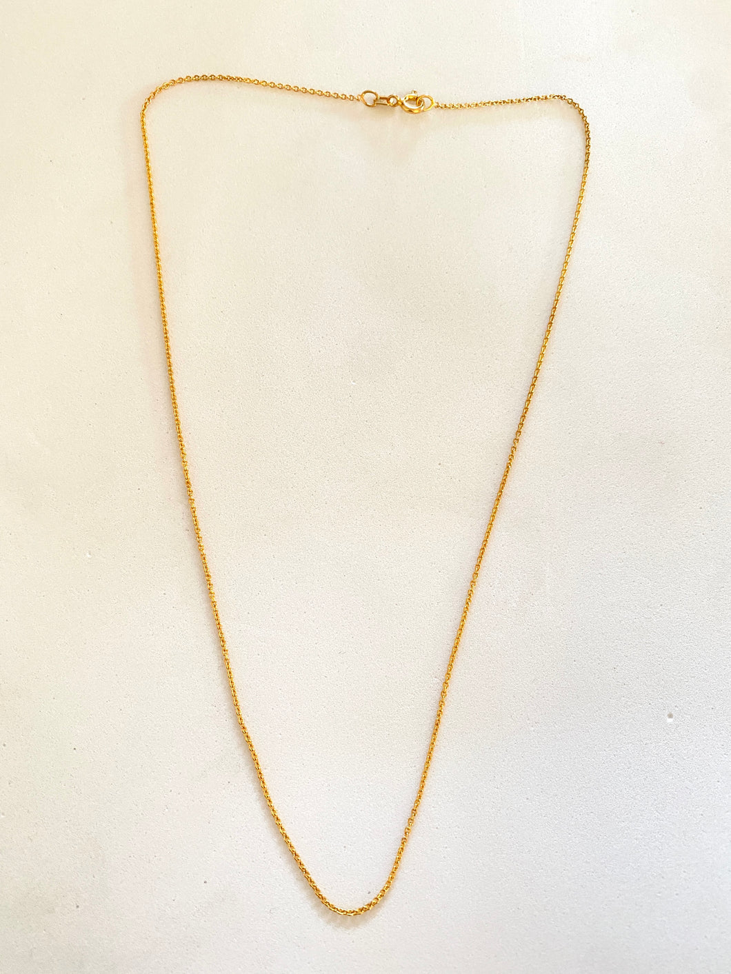 18k yellow gold vermeil cable chain