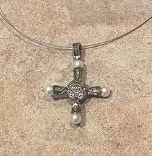 Byzantium pearl crucifix