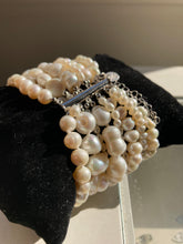Multi strand freshwater pearl bracelet