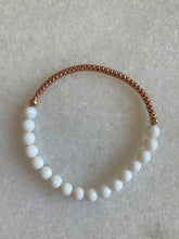 Popcorn White Agate bracelet