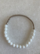 Popcorn White Agate bracelet