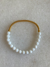 Popcorn White Agate bracelet
