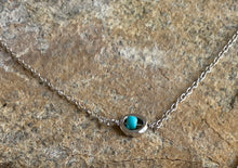 Floating turquoise bead necklace
