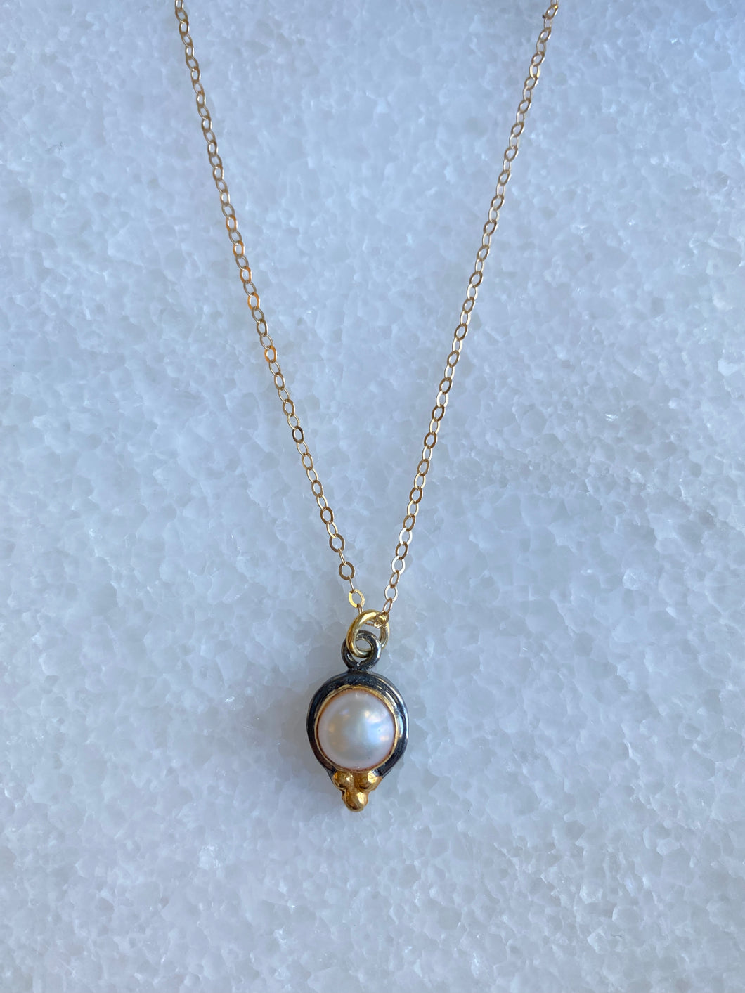 Byzantine fresh water pearl necklace