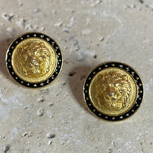 Lion stud earrings