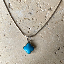 Turquoise cross Silver necklace