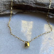 Lock on a chain necklace