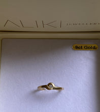 White sapphire ring