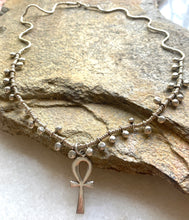 Ankh on beaded tribal chain
