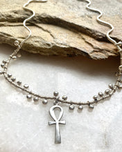 Ankh on beaded tribal chain
