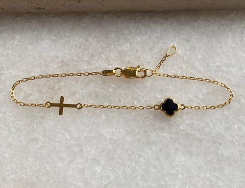 Cleopatra Black onyx  bracelet